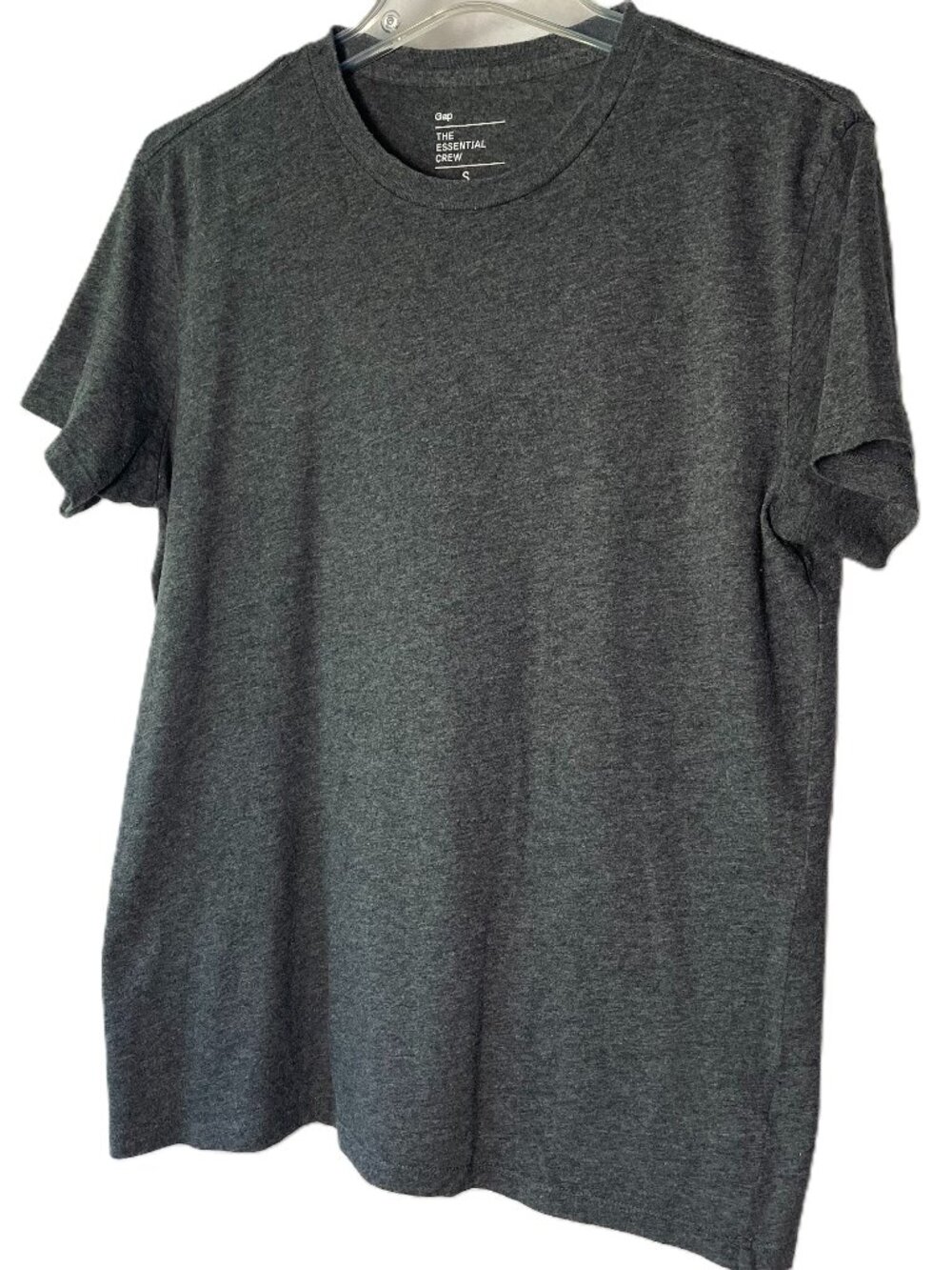 Gap Essential Crew Men’s T-Shirt (Small) Gray